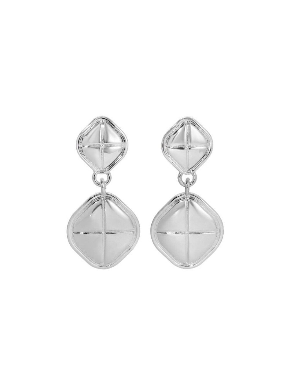 NWT Heaven Mayhem Alma Silver Earrings - Clip On